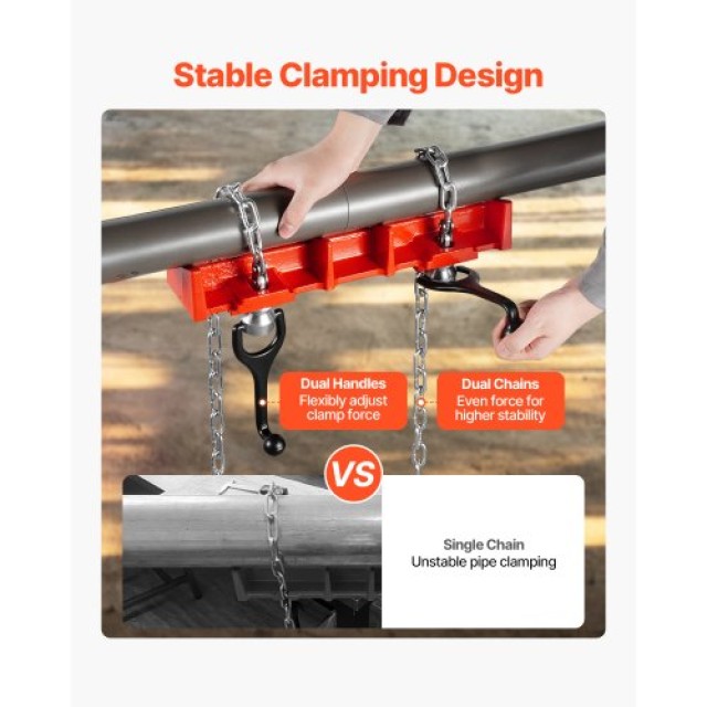 VEVOR Σφιγκτήρας Συγκόλλησης Σωλήνων 1/2 έως 8 με Διπλές Αλυσίδες &... VEVOR Σφιγκτήρας Συγκόλλησης Σωλήνων 1/2 έως 8 με Διπλές Αλυσίδες &...