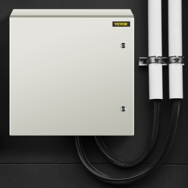 VEVOR NEMA Χαλύβδινο Κουτί 24x24x8 NEMA 4X, IP66 Αδιάβροχο & Ανθεκτικό στη Σκόνη, Ηλεκτρικό Κουτί Εξωτερικού/Εσωτερικού Χώρου, με Πλάκα Στήριξης  DQXJSTCFS60X60X20V0