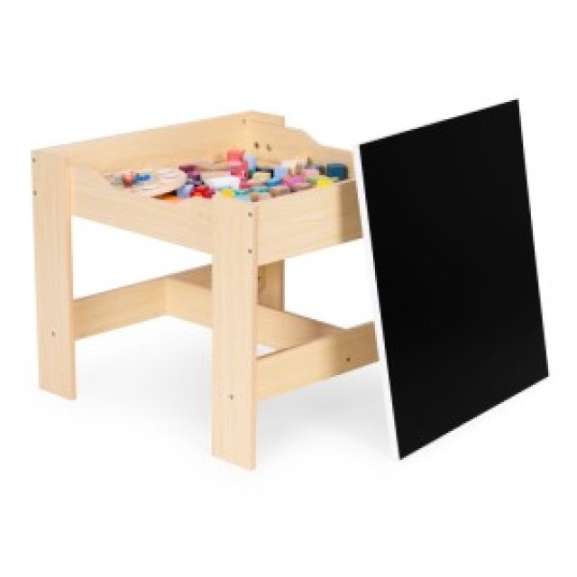 ECOTOYS Σετ παιδικών επίπλων τραπεζάκι + 2 καρέκλες πίνακας κιμωλία...