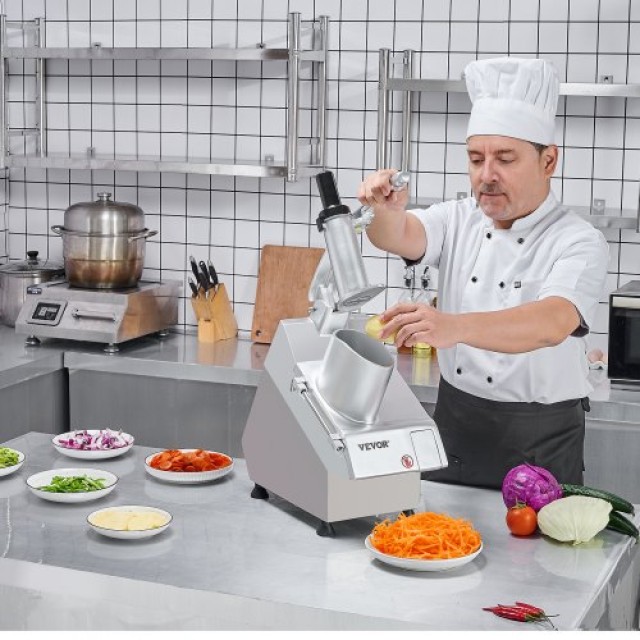 VEVOR  Πολυκόπτης Τροφίμων & Λαχανικών με 6 Λεπίδες Ανοξείδωτου Χάλυβα  DGNSCJ750WBYOSVGSV2