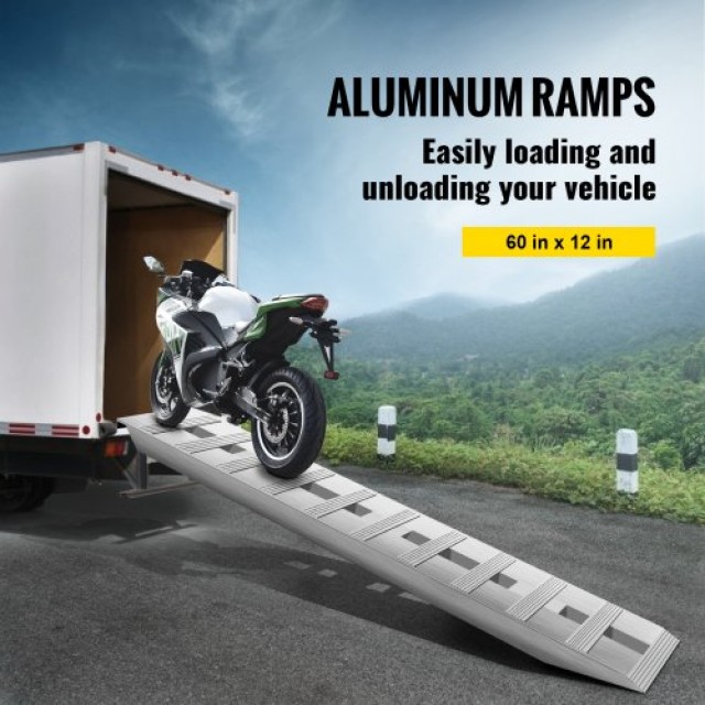 VEVOR Αλουμινένιες Ράμπες Τρέιλερ 60 x 12 6000LBS (Σετ 2)  LHJPD60X...