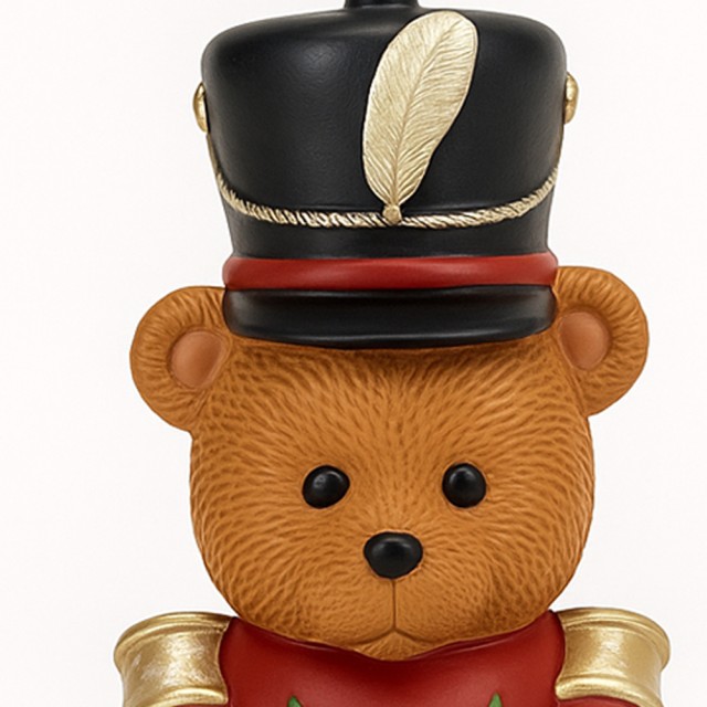 BAKAJI Βάση Δέντρου Ξύλινο Καρυοθραύστης Χριστουγεννιάτικου Αρκουδά...