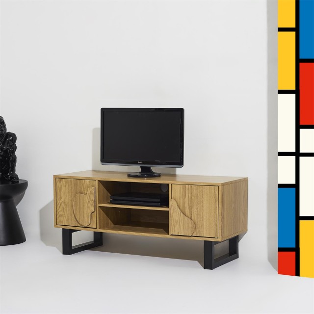 Home Deco Factory Ξύλινο και Μεταλλικό Έπιπλο TV CALYPSO 110 x 48 x...