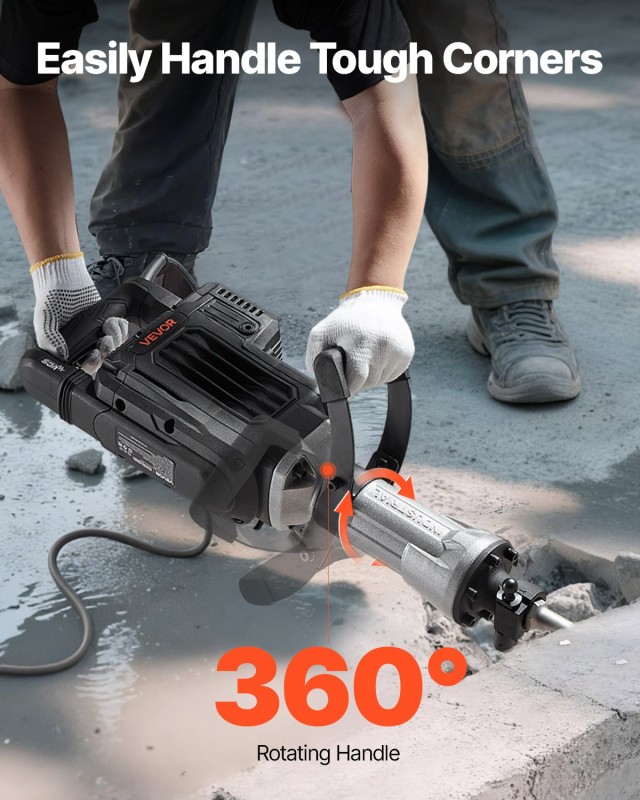 VEVOR 3000W Ηλεκτρικό Σφυρί Κατεδάφισης, 1700 BPM, 672 x 237 x 131 ... VEVOR 3000W Ηλεκτρικό Σφυρί Κατεδάφισης, 1700 BPM, 672 x 237 x 131 ...