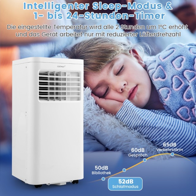 Costway  Φορητό κλιματιστικό 2,5 KW με ενσωματωμένο αφυγραντήρα FP10275DE-WH