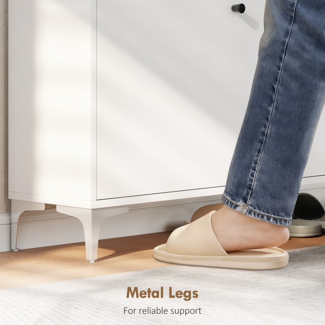 HOMCOM Σκονιστήριο Slim με 2 Συρτάρια Αναδιπλούμενα και Ρυθμιζόμενα...