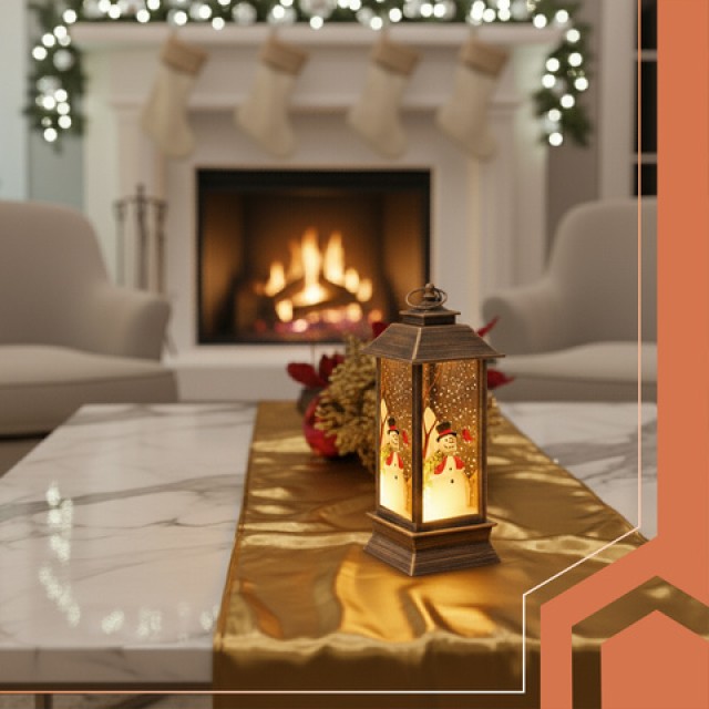 Ruhhy Φωτεινό Χριστουγεννιάτικο Φανάρι από Χαλκό με LED και Σκηνή Χ... Ruhhy Φωτεινό Χριστουγεννιάτικο Φανάρι από Χαλκό με LED και Σκηνή Χ...