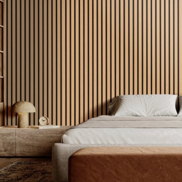 Ξύλινα Ακουστικά Πάνελ Τοίχου 60x120 cm – Μοντέρνα Διακόσμηση & Ηχομόνωση | Ανοιχτό Δρυς FHXWBTQBQXMLK696CV0 VEVOR