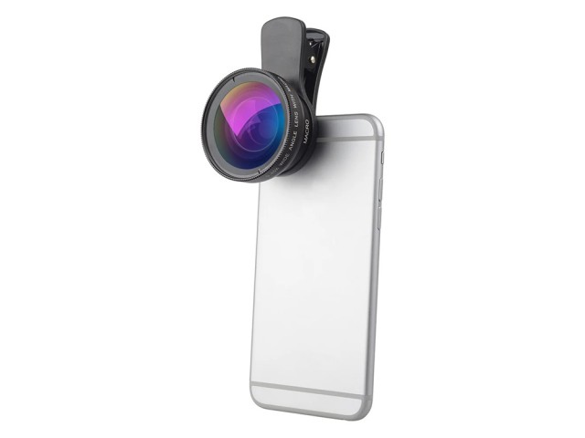 Φακός για Smartphone 2 σε 1 0.45x 12.5x Macro με Κλιπ για την Κάμερ...