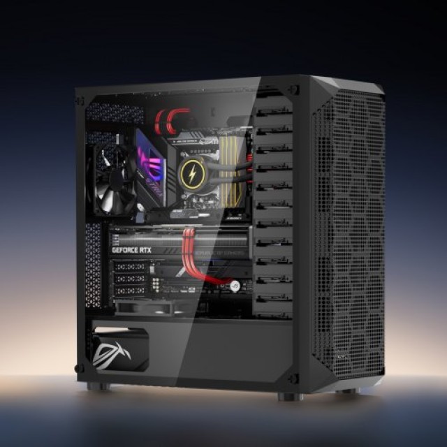 VEVOR Κουτί Υπολογιστή για Gaming μεσαίου μεγέθους - 4 x 120mm Ανεμ...