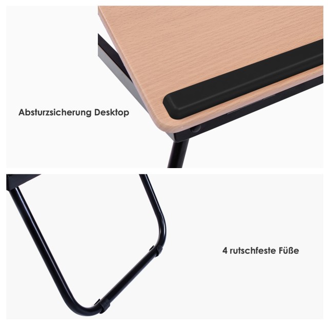 Costway Πτυσσόμενο Τραπέζι Φορητού Υπολογιστή Lapdecks Μαύρο HW67555BK Costway Πτυσσόμενο Τραπέζι Φορητού Υπολογιστή Lapdecks Μαύρο HW67555BK