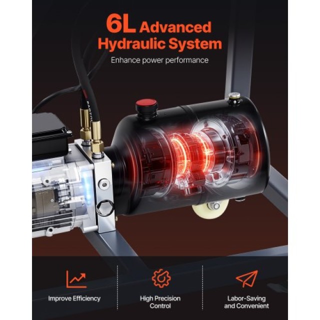 VEVOR Ηλεκτρική Μηχανή Κάμψης Σωλήνων 750W με Υδραυλικό Κύλινδρο 6L DDWGJ342INCHL90N3V2