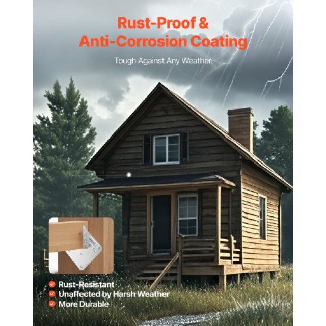 VEVOR Συνδετήρες Αντοχής για Ράφτερς 135x40x63mm 25τμχ TLDJ2XINCH25...