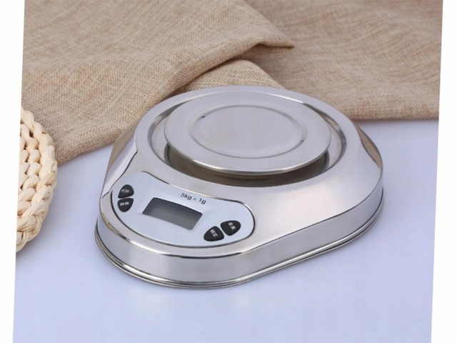 Verk Group Ηλεκτρονικός Ζυγός Κουζίνας με Ακρίβεια 5kg/1g και Μεταλ...