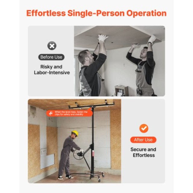 VEVOR Ανυψωτικό Γυψοσανίδας 3353mm 68kg SPSJJHS95FT1CY542001V0 VEVOR Ανυψωτικό Γυψοσανίδας 3353mm 68kg SPSJJHS95FT1CY542001V0