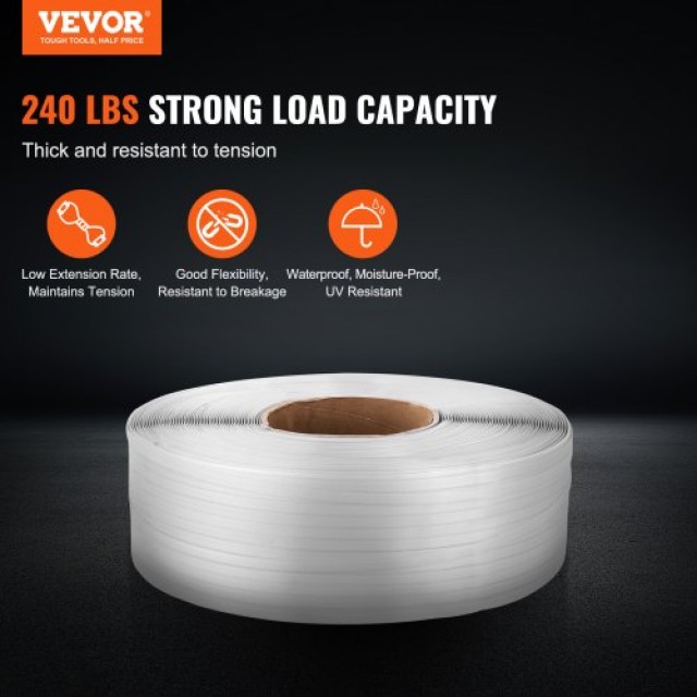 VEVOR Ταινία Συσκευασίας PP 1/2 x 9900 243lbs  BZKZDKZDPP12KLL77V0