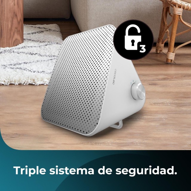 CECOTEC  Θερμαντικό ReadyWarm 1500 Max Ceramic Design Λευκό με 1500 W, ρυθμιζόμενο θερμοστάτη και 3 λειτουργίες  CEC-08270