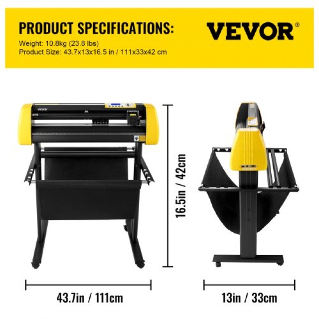 VEVOR Κοπτικό Βινυλίου 34 με Λογισμικό και Οθόνη LCD  KZ870MM10110VXK28V2