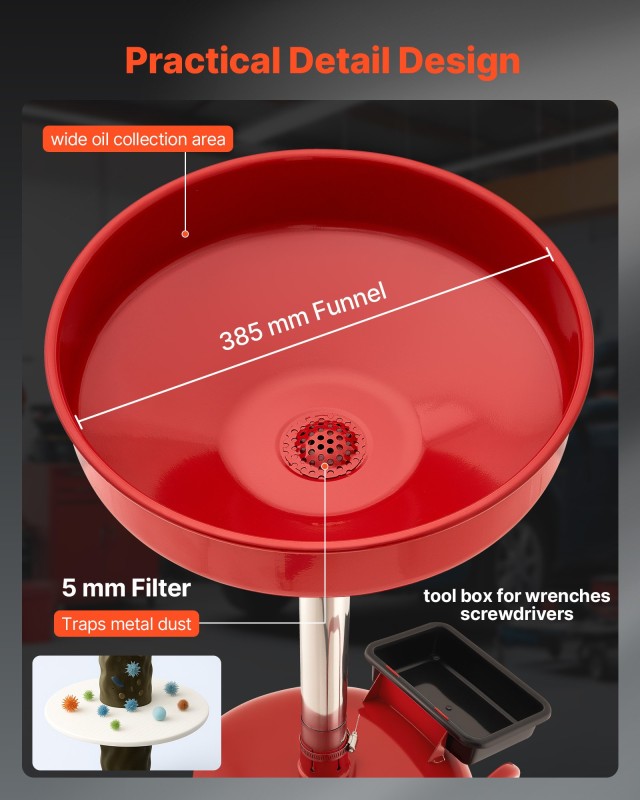 VEVOR Ρεζερβουάρ Στραγγίσματος Λαδιού 30L με Διαστάσεις 470 x 450 x... VEVOR Ρεζερβουάρ Στραγγίσματος Λαδιού 30L με Διαστάσεις 470 x 450 x...