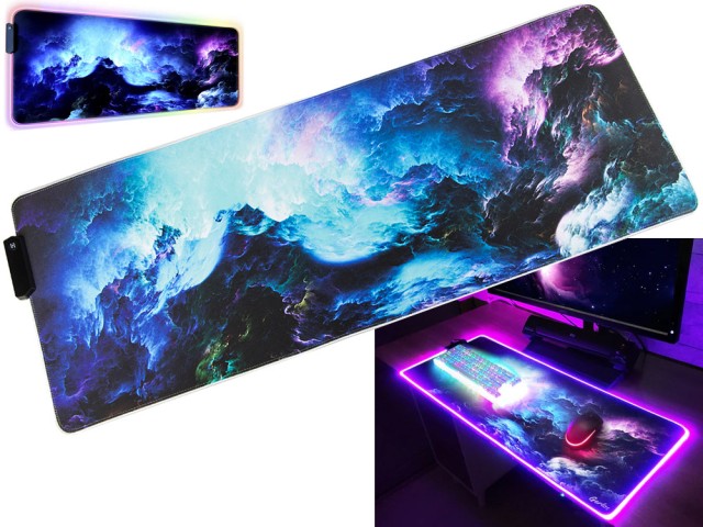 Gaming Mouse Pad RGB LED Φωτιζόμενο – 80x30cm 5907451341797 Verk Group