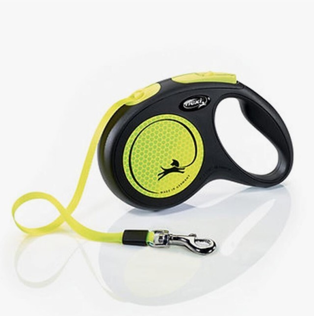 Πτυσσόμενο Λουρί/Οδηγός Σκύλου Flexi Leash New Classic M 5m εως 25kg Κίτρινο Neon 4000498031704 Flexi