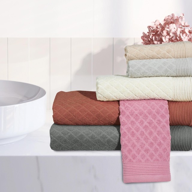 DAS HOME Σετ Πετσέτες 3τμχ Best 0683 Μπεζ 530708180683