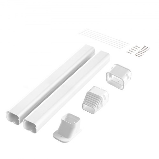VEVOR Κάλυμμα Σωληνώσεων Κλιματιστικού 76.2mm x 2270mm, Λευκό  BSKS...