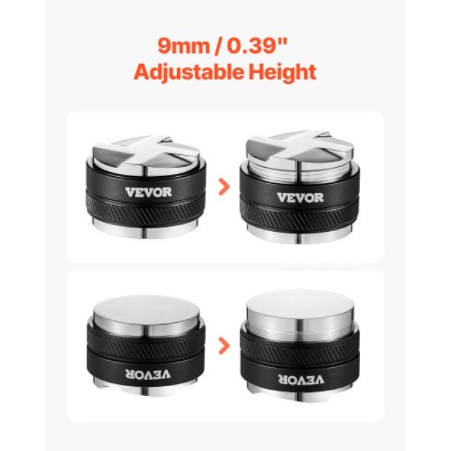 VEVOR Ρυθμιζόμενος Διανομέας Καφέ 2-σε-1 58mm για Οικιακή Χρήση Espresso BFQ58MMBXGLPNMZ0ZV0