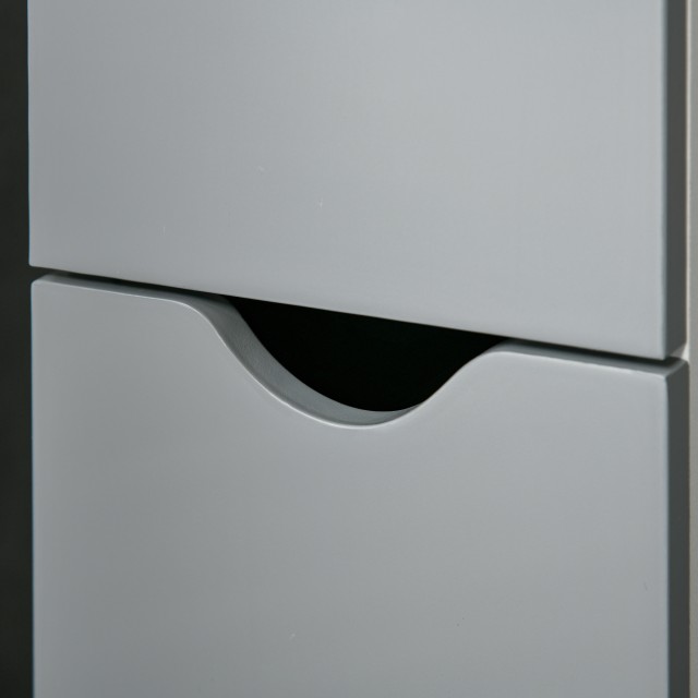 Kleankin Κολόνα μπάνιου kleankin με 2 ράφια και 2 ντουλάπια, από ξύ...