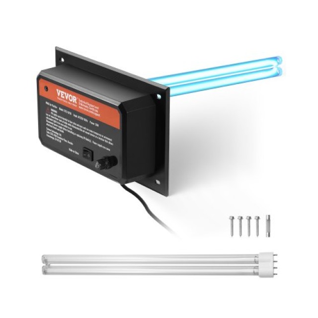 VEVOR Σύστημα Καθαρισμού Αέρα HVAC με Λάμπα UV 36W 16 ιντσών για Ολόκληρο το Σπίτι, Ενσωματωμένο στους Αγωγούς Κλιματισμού UVCGKGDJHQ13IF30WV2