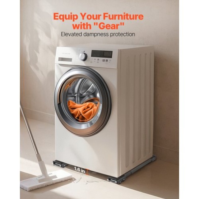 VEVOR Κινητό Ρολόι Επίπλων 330 lbs Επεκτάσιμοι Κύλινδροι Συσκευών J...