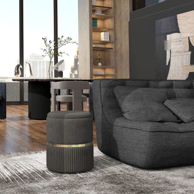 HOMCOM Storage Pouf 120 kg max για Σαλόνι, Είσοδο και Υπνοδωμάτιο, ...