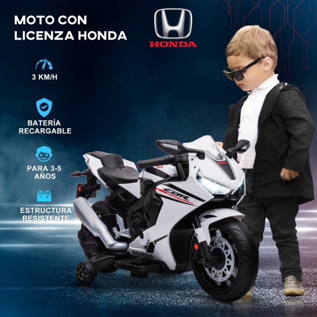HOMCOM Ηλεκτρική Μοτοσικλέτα για Παιδιά με Άδεια HONDA Επαναφορτιζό...