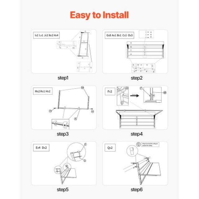 VEVOR Ρυθμιζόμενο Τραπέζι Μπαλκονιού 15 x 39 in FXGZFM15INCH2IBS1V0 VEVOR Ρυθμιζόμενο Τραπέζι Μπαλκονιού 15 x 39 in FXGZFM15INCH2IBS1V0