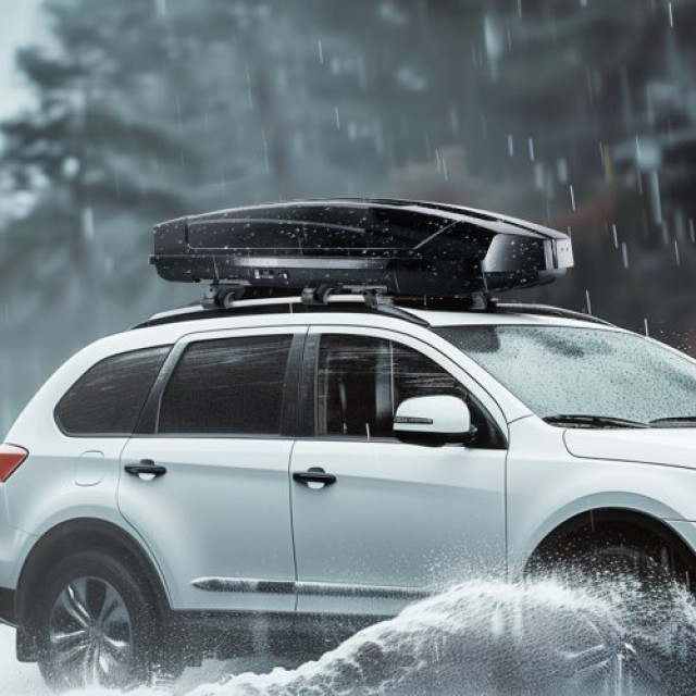 VEVOR Μπαγκαζιέρα Οροφής 18 Κυβικών Ποδιών ABS για SUV & Αυτοκίνητα  CDXLXHS18LFY3P2C5V0