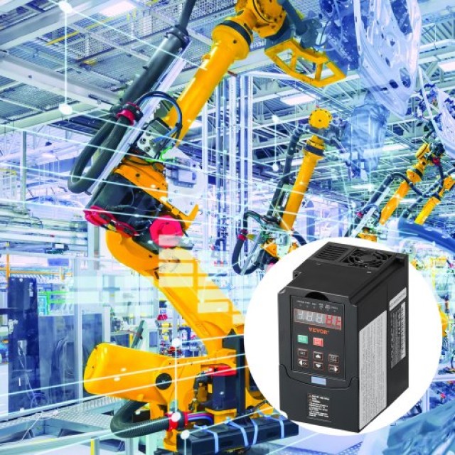 VEVOR VFD 1HP 0.75KW 3.5A 220V Είσοδος 1/3 Φάσεων, Έξοδος 3 Φάσεων ...