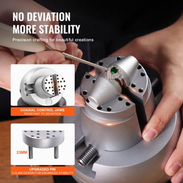 VEVOR Μπάλα Μέγγενη, 5 Εργαλείο Χάραξης, 360° Περιστροφή, 35 Εξαρτή...