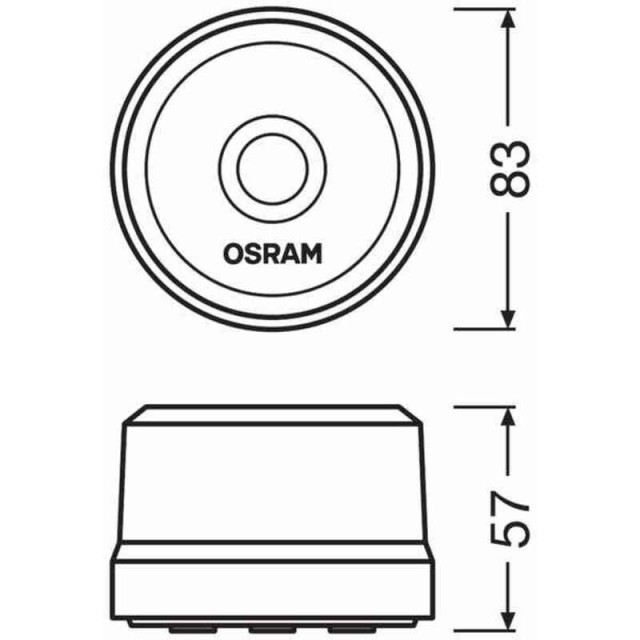 Προειδοποιητικός Φάρος LED Πορτοκαλί LEDSL102 OSRAM