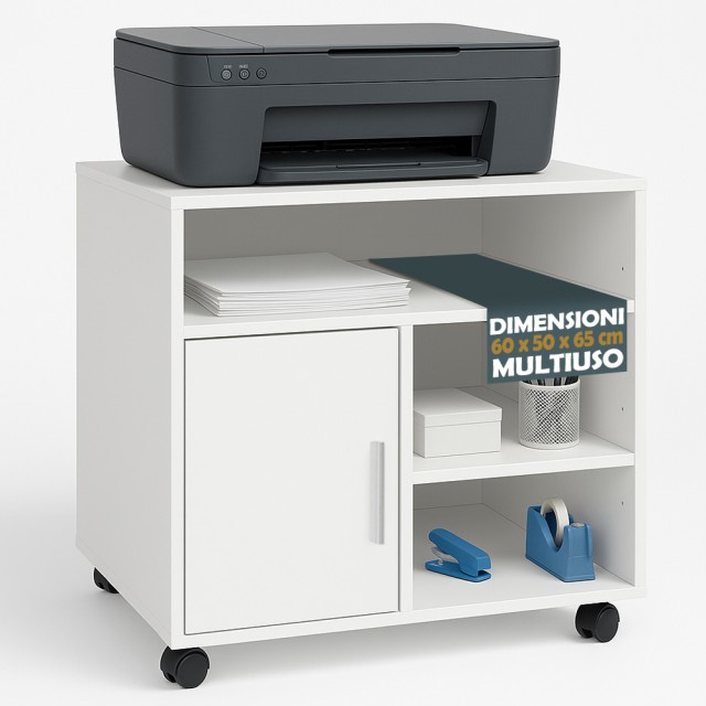 BAKAJI Κινητό Έπιπλο Εκτυπωτή με Πόρτα και Ράφια Πολυχρηστικό Έπιπλ... BAKAJI Κινητό Έπιπλο Εκτυπωτή με Πόρτα και Ράφια Πολυχρηστικό Έπιπλ...