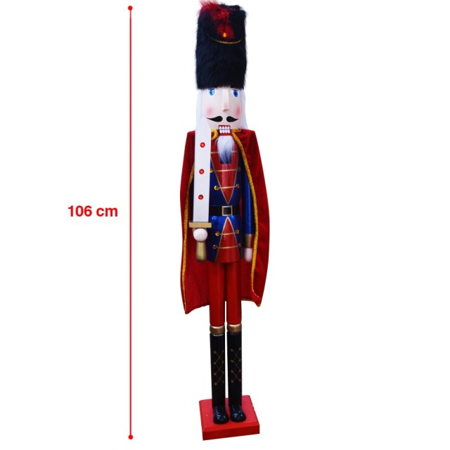 BAKAJI Ξύλινος Χριστουγεννιάτικος Καρυοθραύστης Ύψους 106 εκ. Χρισ... BAKAJI Ξύλινος Χριστουγεννιάτικος Καρυοθραύστης Ύψους 106 εκ. Χρισ...