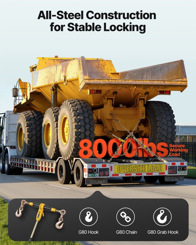 VEVOR Δετικό Αλυσίδας G80 για Ρύθμιση Φορτίου και Ρυμούλκηση DLTJLL...