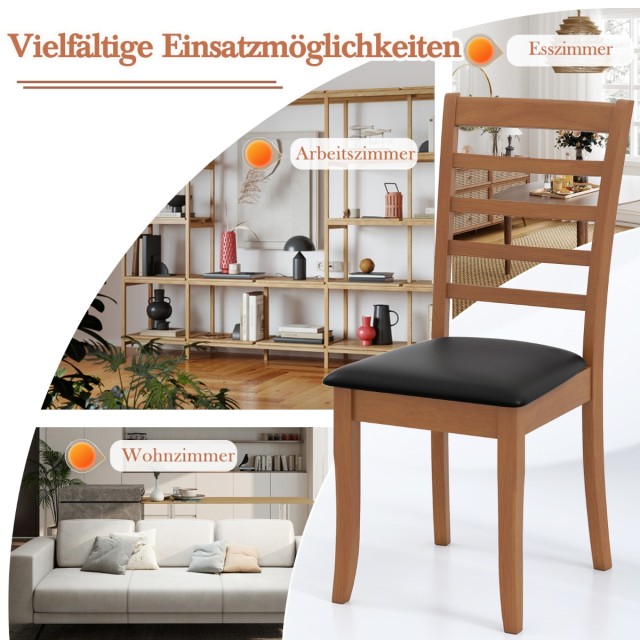 Costway Σετ 2 Μοντέρνων Μαύρων Καρεκλών Τραπεζαρίας με Πολυτελές Κά... Costway Σετ 2 Μοντέρνων Μαύρων Καρεκλών Τραπεζαρίας με Πολυτελές Κά...