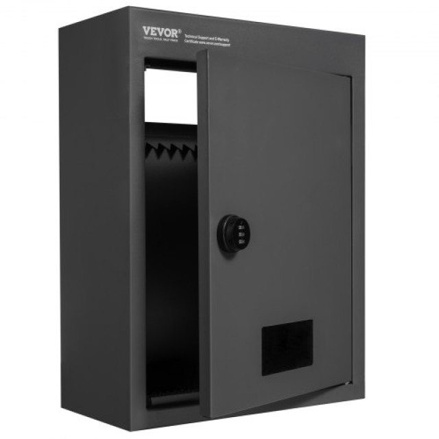 VEVOR Κουτί Αλληλογραφίας με Κωδικό 12.5x6.3x16.9 Μαύρο  CQXBX1256316TJ1FSV0