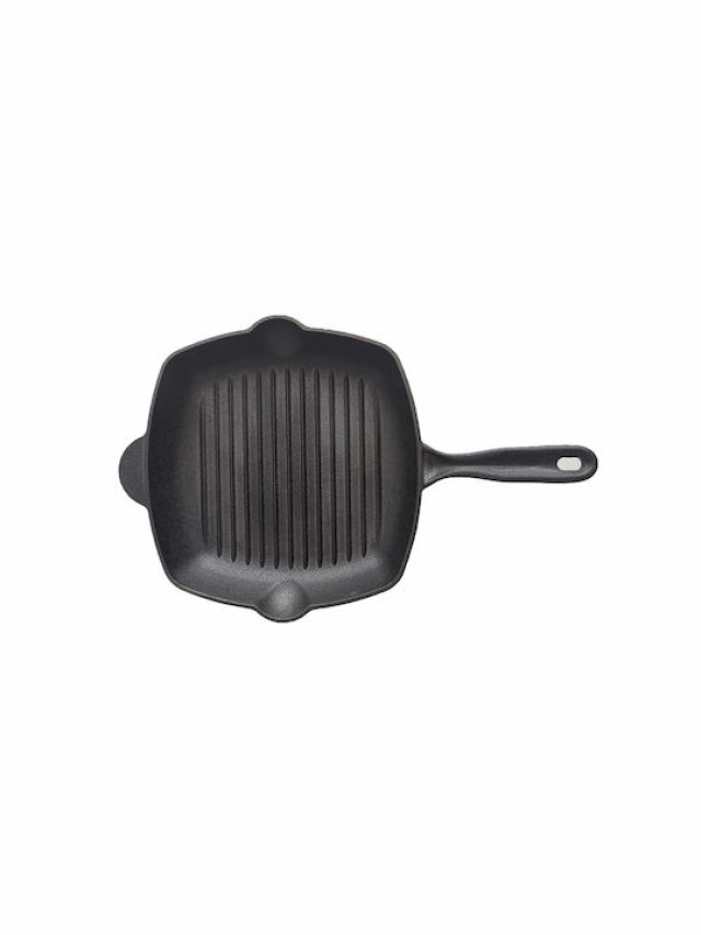 ESTIA Μαντεμένια Αντικολλητική Γκριλιέρα IRON 28cm για Ομοιόμορφο Ψ...