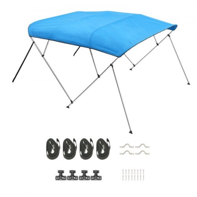 VEVOR Τέντα Σκάφους 4 Καμπυλών 96L x (67-72)W x 54H - Pacific Blue ...