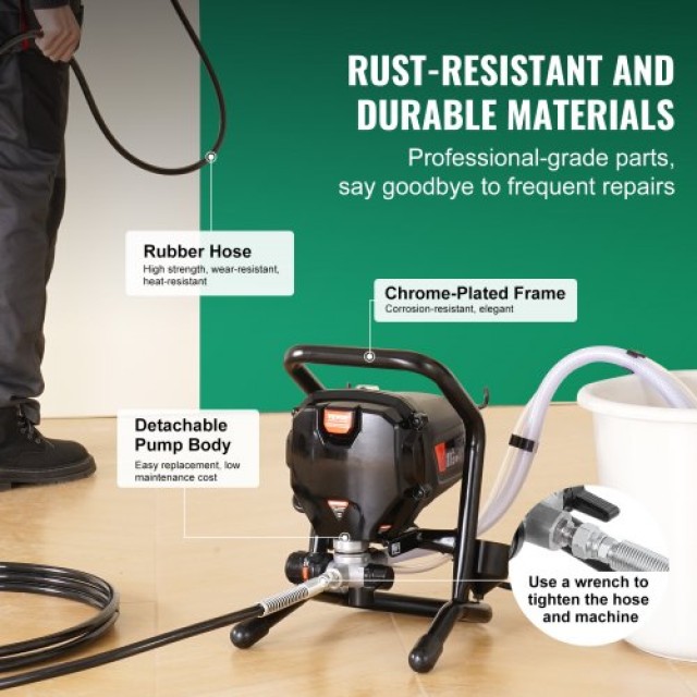 VEVOR Ηλεκτρικό Πιστόλι Βαφής 750W 3000PSI για Εσωτερικούς και Εξωτερικούς Χώρους  ZSSGYWQPTJSTG5EK3V2