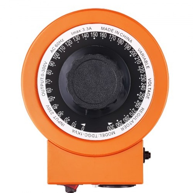 VEVOR  Μετασχηματιστής Τάσης 1000VA 3.3A 0-300V AC Ρυθμιστής CE KBBYQZZBS100WO1OAV2