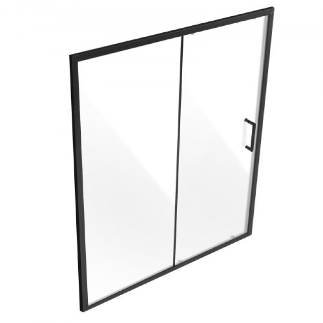 VEVOR  Ημι-πλαισιωτή Πόρτα Ντουζ 58x70 Μαύρο Ματ 6mm Ασφαλείας  DBK...