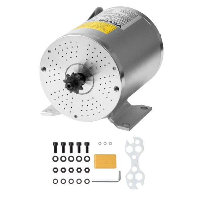 VEVOR Ηλεκτρικός Κινητήρας 1800W Brushless DC 48V 4500rpm για Ηλεκτρικό Ποδήλατο και Μοτοσικλέτα Off-Road ZLWSDJTJ1800MU0S6V9