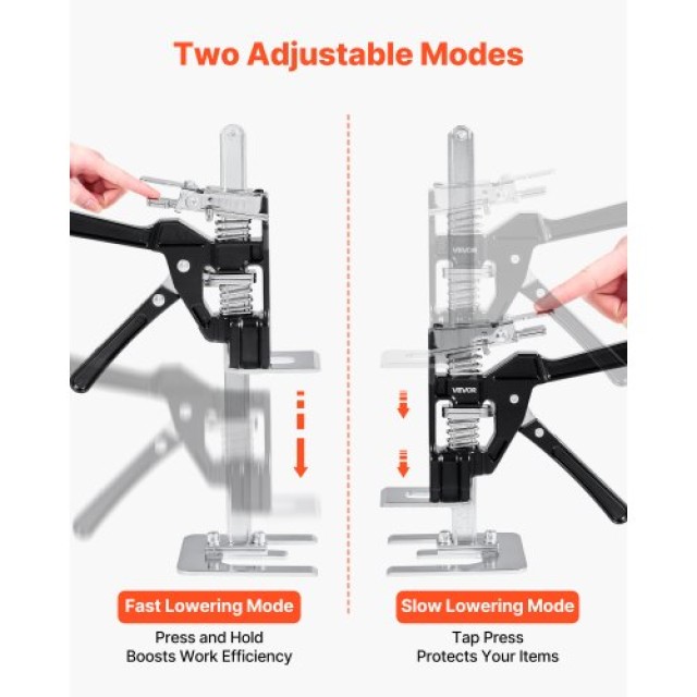 VEVOR Γρύλος Ανύψωσης 200kg 2 Τεμαχίων 235mm Μαύρο TGQ220MM2DHS12IENV0 VEVOR Γρύλος Ανύψωσης 200kg 2 Τεμαχίων 235mm Μαύρο TGQ220MM2DHS12IENV0